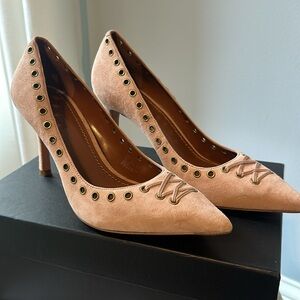 Coach Blush Suede Pumps